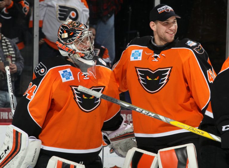 Phantoms Goaltending Duo Leading Lehigh Valley's Playoff Push Lehigh