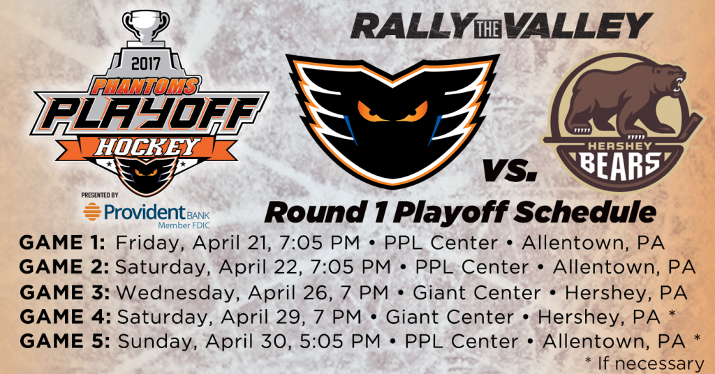 Phantoms Unveil Calder Cup Playoffs First Round Schedule Lehigh