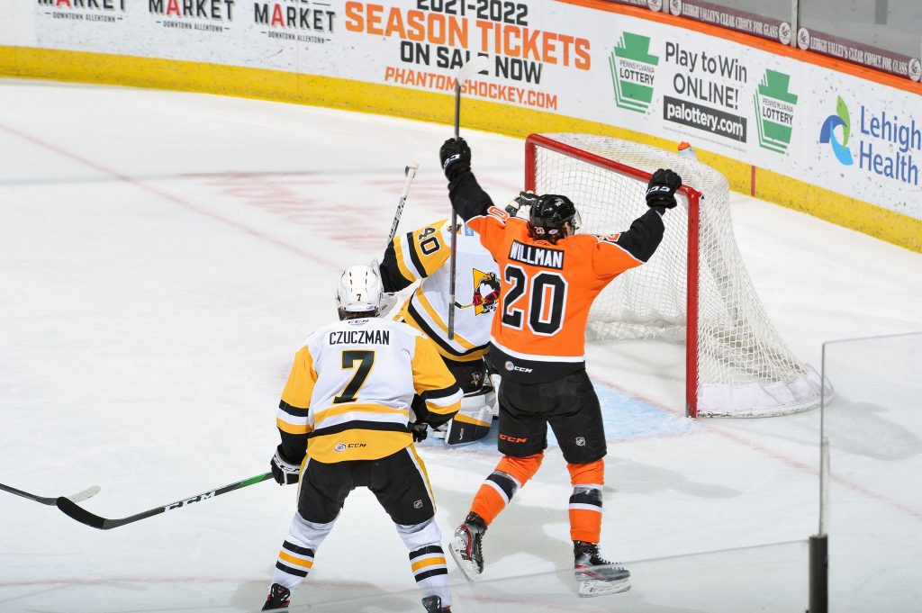Max Willman Signs NHL Contract Lehigh Valley Phantoms