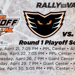 Phantoms vs Bears Round One Schedule Graphic Updated