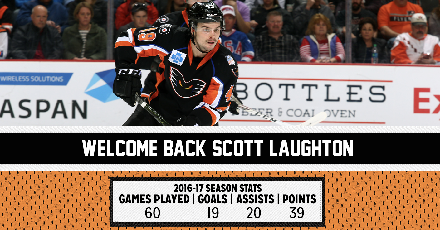 Scott Laughton Re-Signs