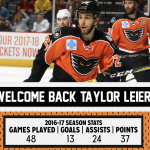 Taylor Leier Re-Signs