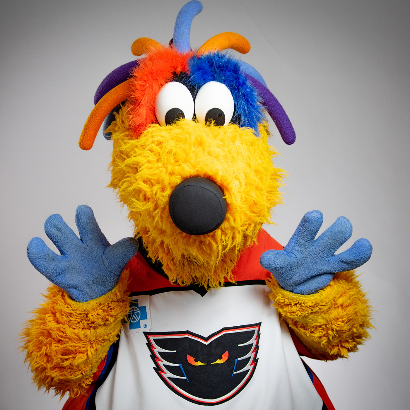 Phantoms mascot puts Bridgeport fan through a table with massive