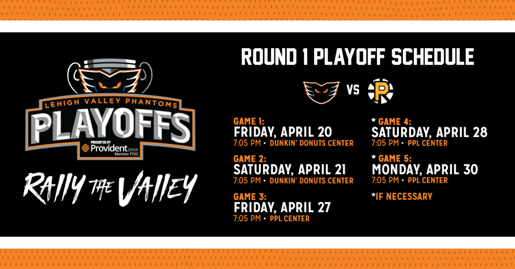 Phantoms Unveil Calder Cup Playoffs First Round Schedule vs. Providence