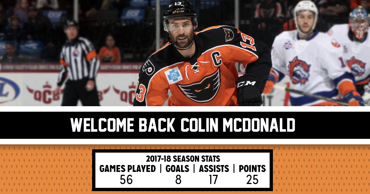 Colin McDonald Re-Signs