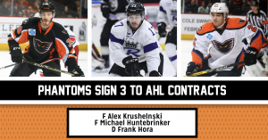 Alex Krushelnyski Frank Hora Michael Huntebrinker Sign Release