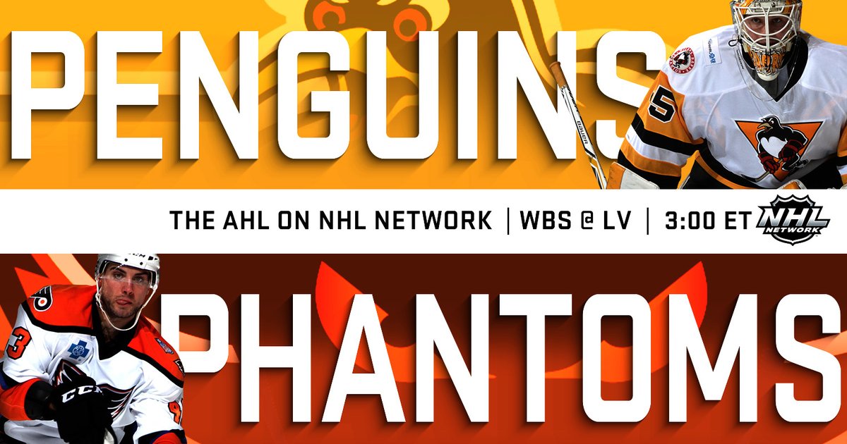 Phantoms, Penguins Clash on NHL Network Sunday - Lehigh Valley Phantoms