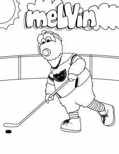 Lehigh Valley Phantoms meLVin Coloring Sheet