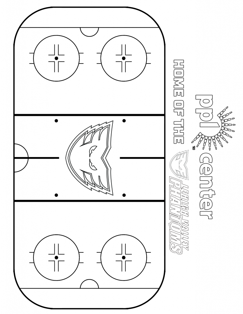 Lehigh Valley Phantoms Ice Rink Coloring Sheet