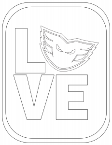 Lehigh Valley Phantoms Love Coloring Sheet