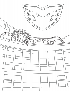 Lehigh Valley Phantoms PPL Center Coloring Sheet