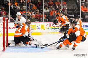 Lot Detail - Michael DelZotto - Philadelphia Flyers - White HHOF