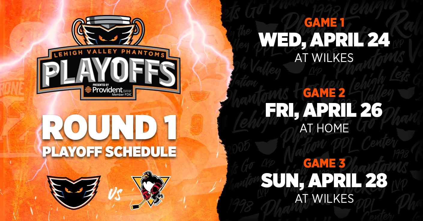 Rally the Valley! Phantoms Announce Playoff Schedule