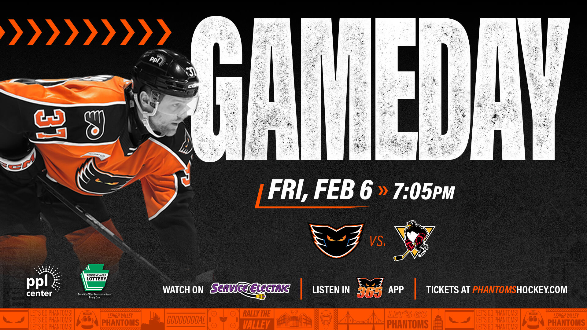 PREVIEW: Phantoms vs. Penguins, Game 44