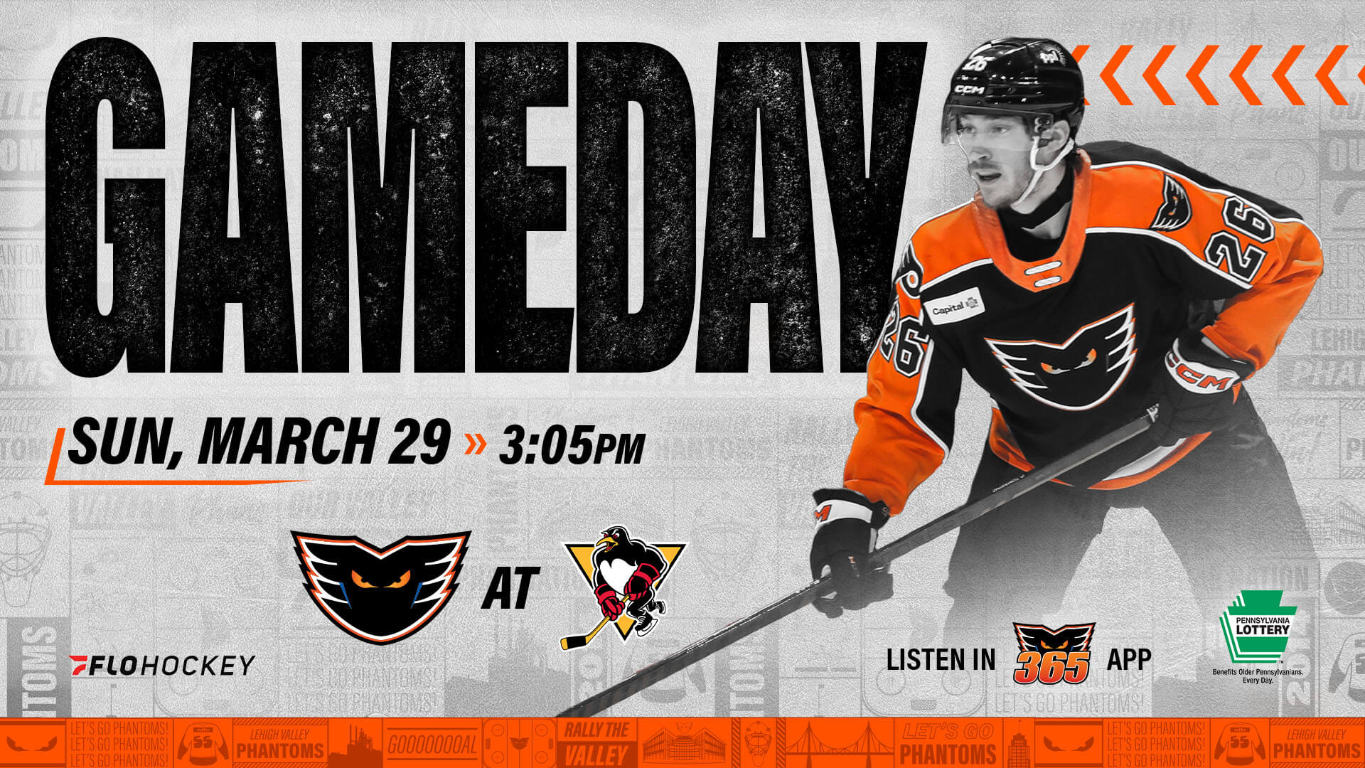 PREVIEW: Phantoms at Penguins, Game 65