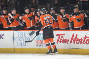 Gaucher Hat Trick Downs Bridgeport