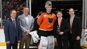 Carson Bjarnason Named Phantoms’ 2025-26 IOA/American Specialty AHL Man of the Year