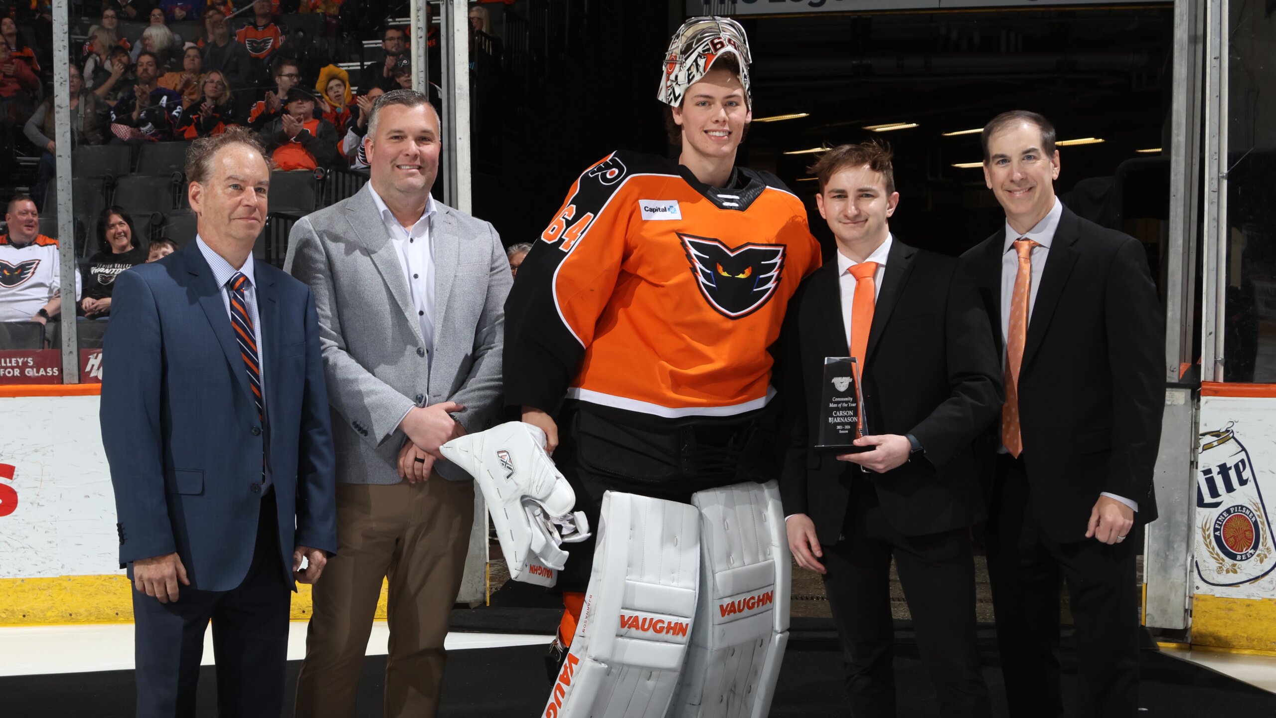 Carson Bjarnason Named Phantoms’ 2025-26 IOA/American Specialty AHL Man of the Year