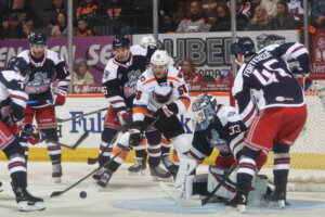 Gaucher Scores Twice but Hartford Takes Opener